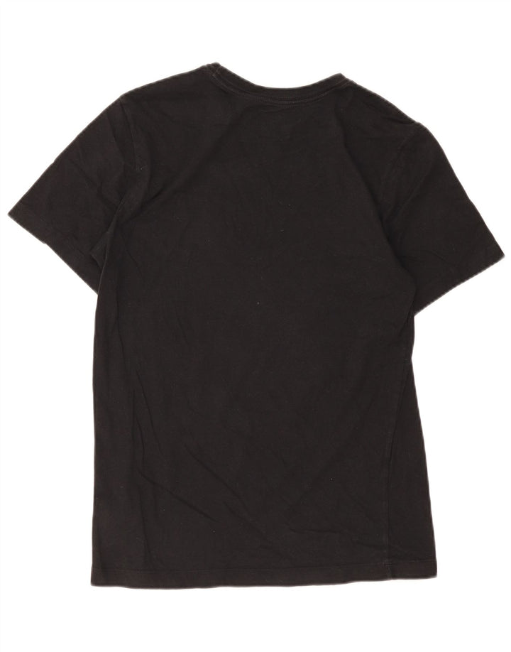 Męski T-shirt z grafiką Nike, mały, czarny, bawełniany