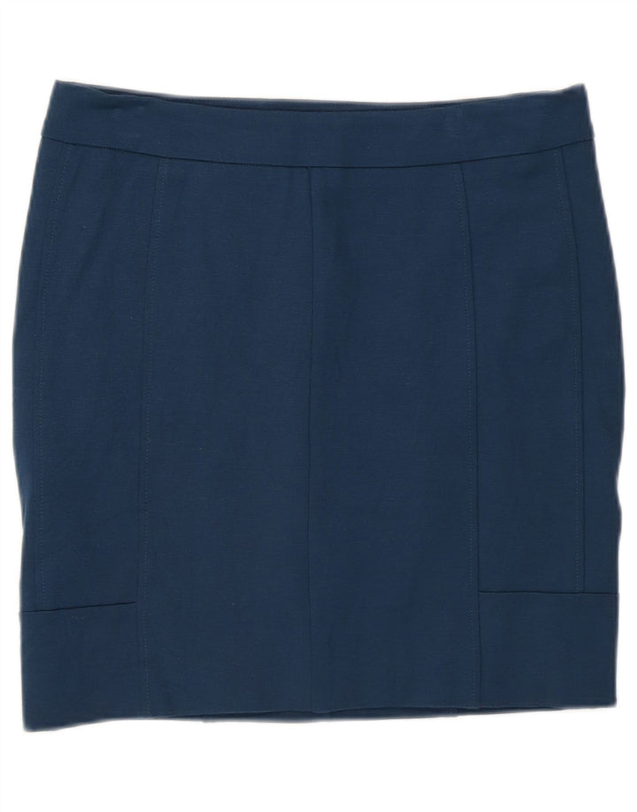 Damska spódniczka mini Calvin Klein US 4 Small W28 niebieska wiskoza