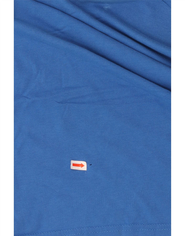 Męski T-shirt z grafiką PUMA, top 2XL, niebieska bawełna