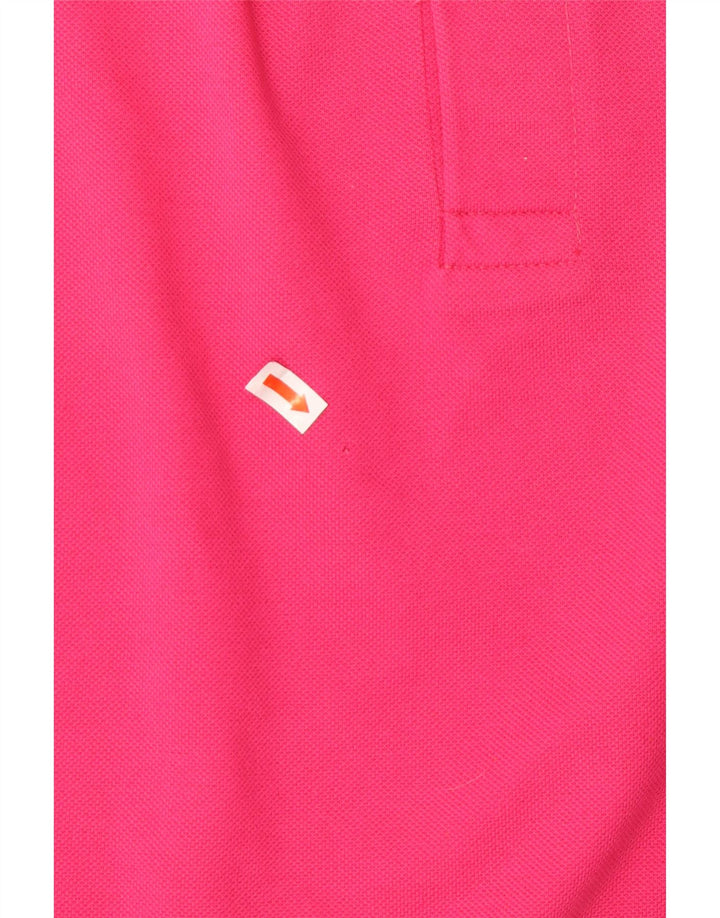 Męska koszulka polo DIADORA, duża, różowa, bawełniana