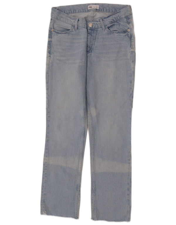 Damskie proste dżinsy Zara EU 40 Medium W30 L30 Niebieskie bawełniane