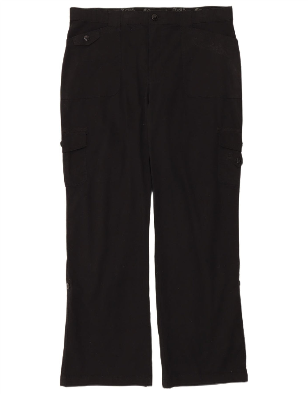 Damskie spodnie cargo Lee ze stretchem i wysokim stanem US 16 XL W36 L32 czarne