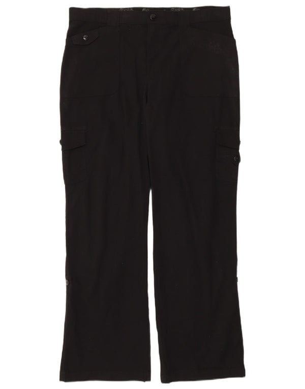 Damskie spodnie cargo Lee ze stretchem i wysokim stanem US 16 XL W36 L32 czarne