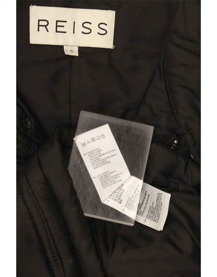 Męska pikowana kurtka Reiss UK 36 Small Black Nylon