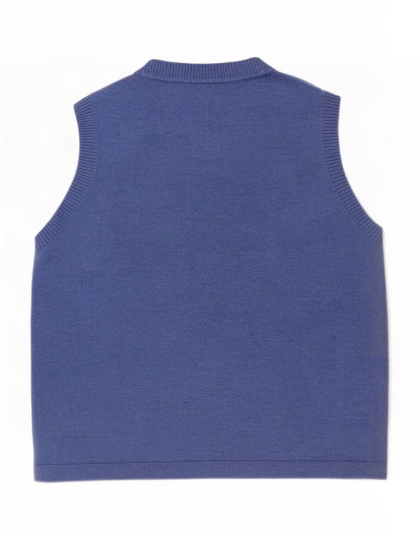 Marks & Spencer Damski podkoszulek z kamizelką, UK 18 XL, niebieski poliester