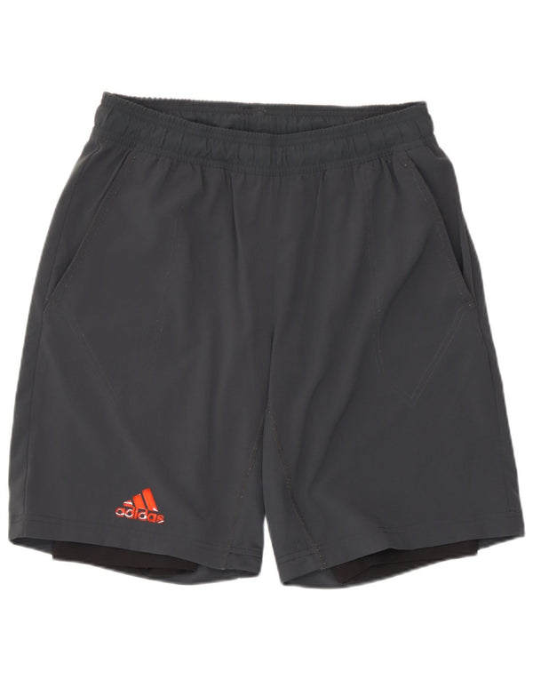 Adidas Mens Climacool Sport Shorts Medium Grey Polyester