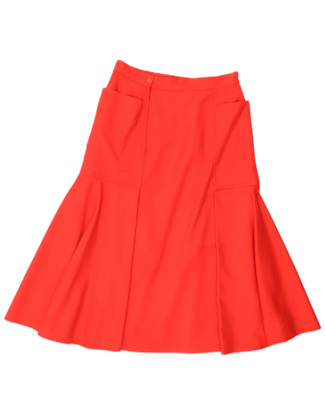 Vintage damska spódnica w kształcie litery A IT 44 Medium W28 czerwona dziewicza wełna