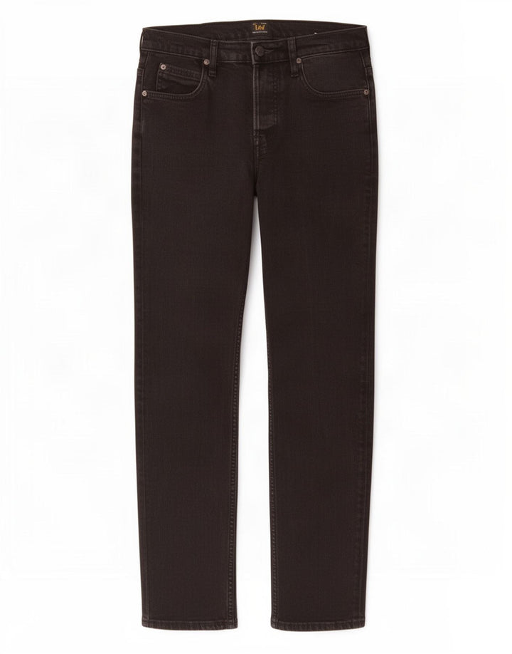 Damskie jeansy Lee Powell Slim W30 L32 Czarne bawełniane