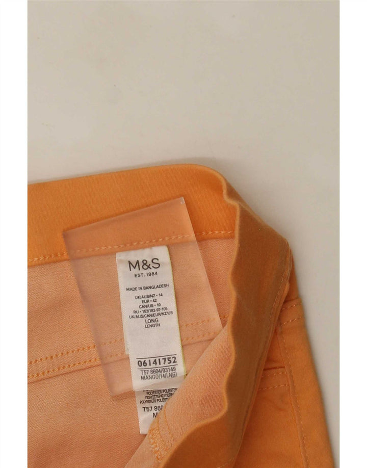 Legginsy damskie Marks & Spencer UK 14, duże, żółte, bawełniane
