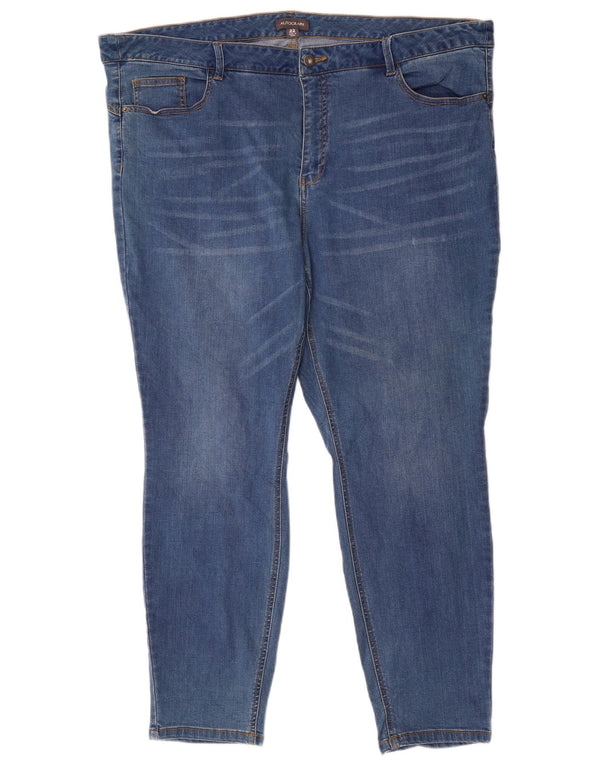 Marks & Spencer Damskie Dżinsy Skinny UK 22 3XL W44 L28 Niebieskie Bawełniane