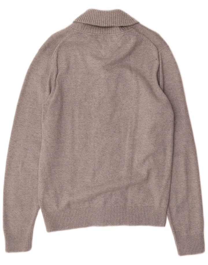 Męski sweter rozpinany Tommy Hilfiger, mały, szary, bawełniany