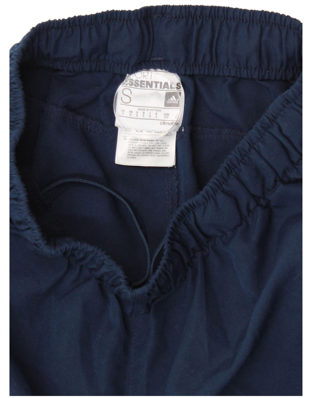 Męskie spodnie dresowe Adidas, małe, granatowe, poliestrowe