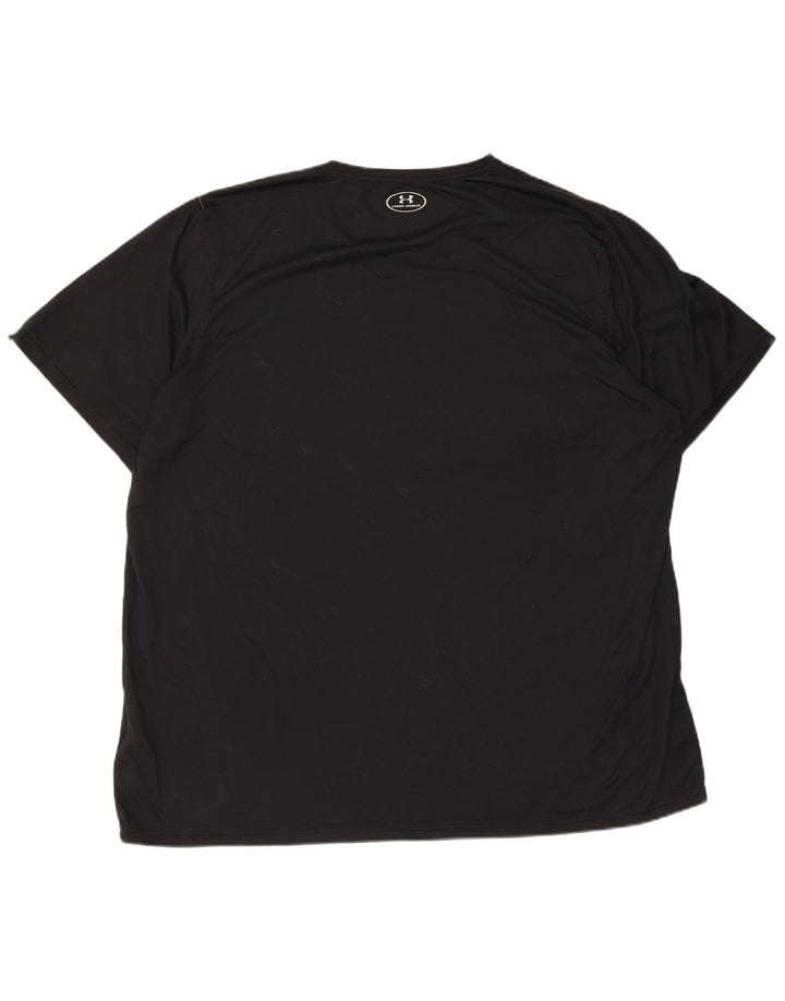 Męski T-shirt z grafiką UNDER ARMOUR Heat Gear, 3XL, czarny poliester
