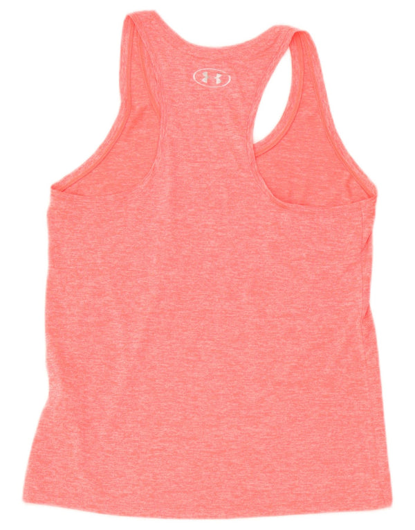 Damska kamizelka Under Armour Heat Gear Graphic Top UK 12 Średnioróżowa nakrapiana