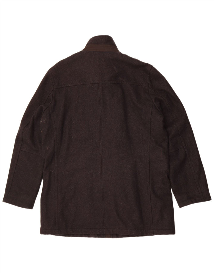 Płaszcz męski Pierre Cardin typu pea EU 52 XL, szara wełna
