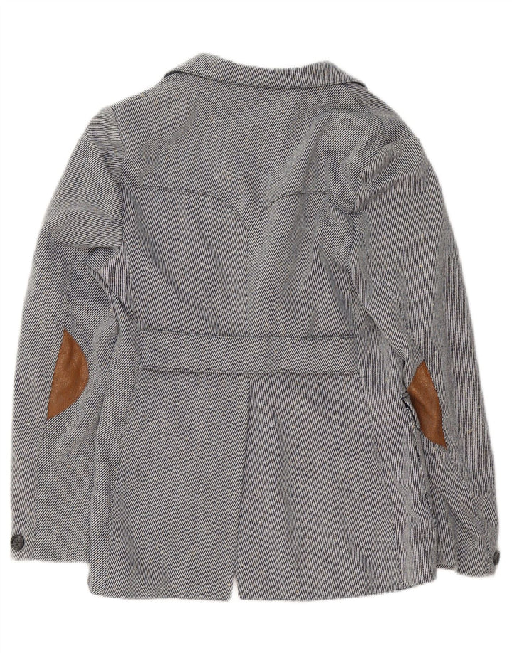 VINTAGE Mens 2 Button Blazer Jacket UK 34 XS Navy Blue Polyester Vintage Vintage and Second-Hand Vintage from Messina Hembry 