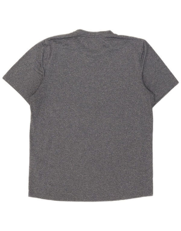 T-shirt męski Umbro, średni szary, nakrapiany poliester