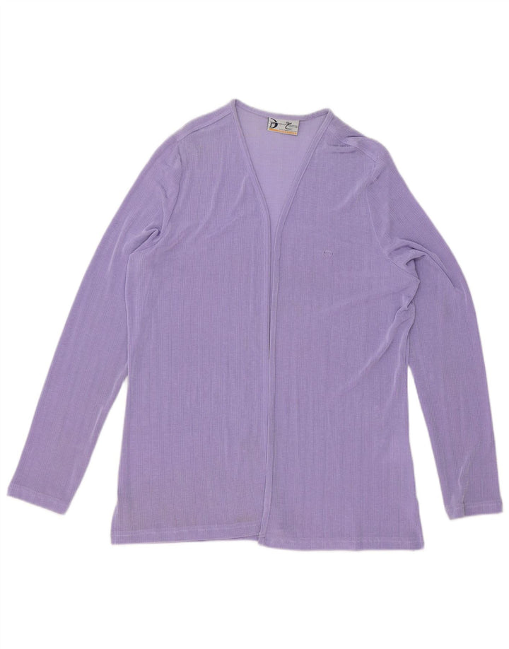 SERGIO TACCHINI Womens Cardigan Top UK 14 Medium Purple Polyester