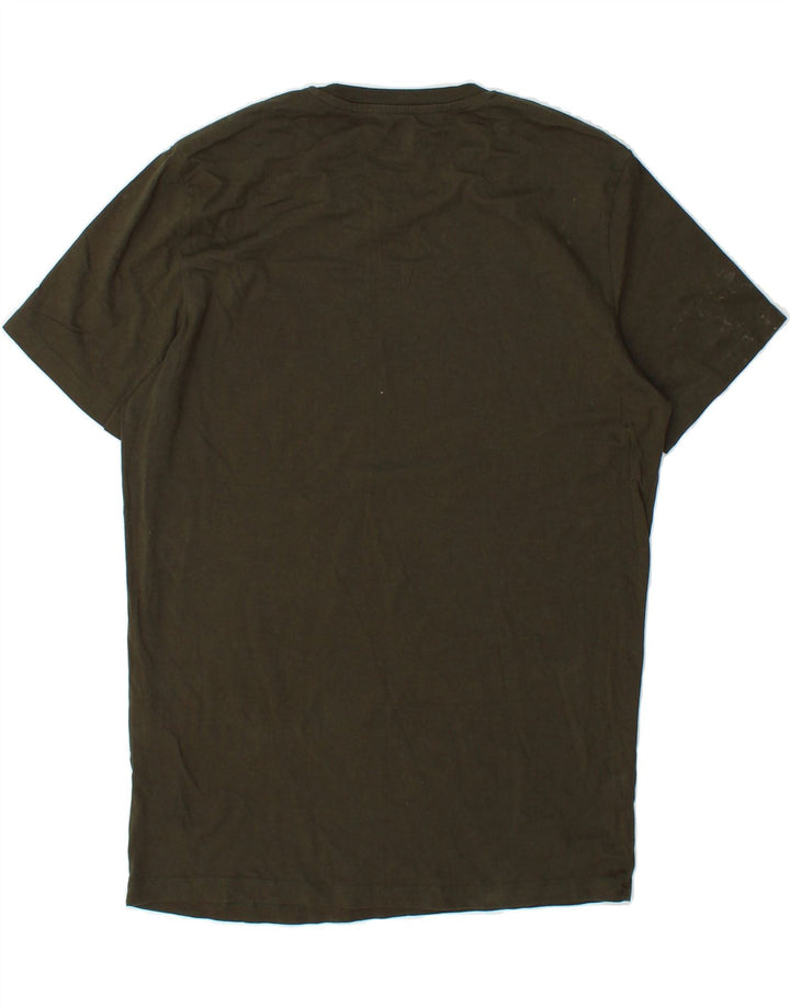 JACK & JONES Mens Core Graphic T-Shirt Top Large Khaki Cotton Vintage Jack & Jones and Second-Hand Jack & Jones from Messina Hembry 