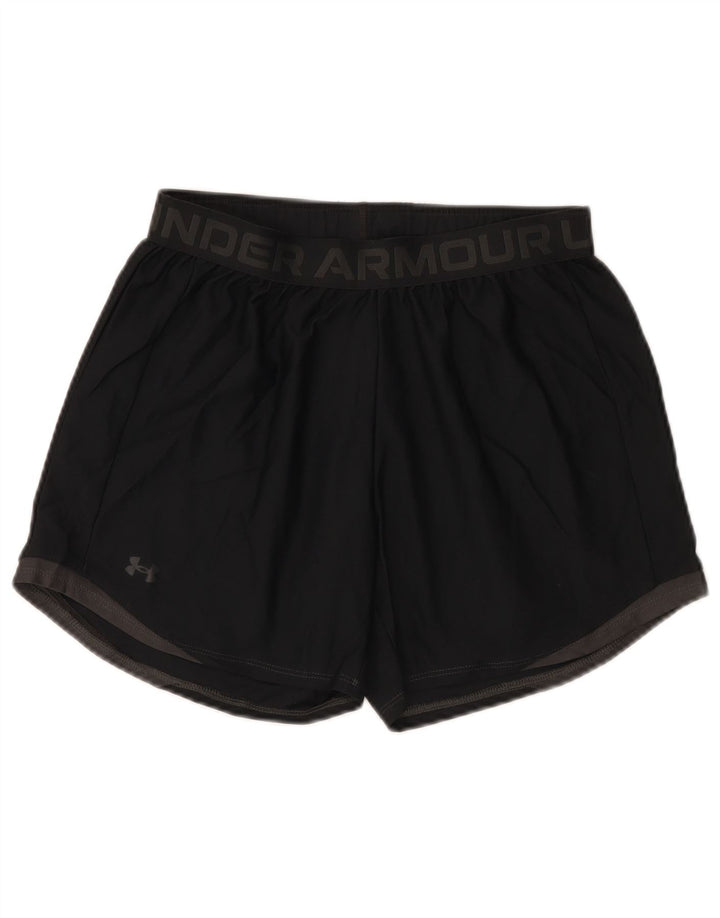 Damskie spodenki sportowe Under Armour Graphic UK 10, małe, czarne, poliestrowe