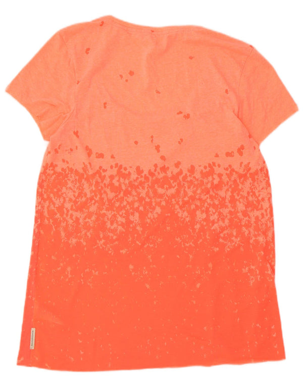 T-shirt damski Maison Scotch Top UK 10, mały, pomarańczowy, bawełniany