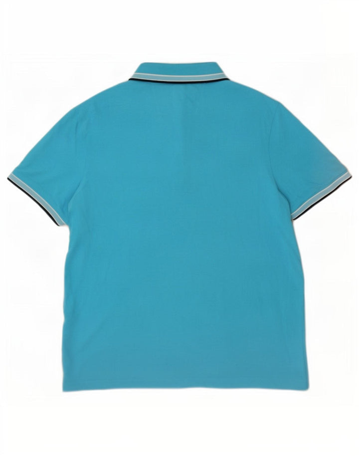 Męska koszulka polo Hugo Boss 4XL, niebieska, bawełniana