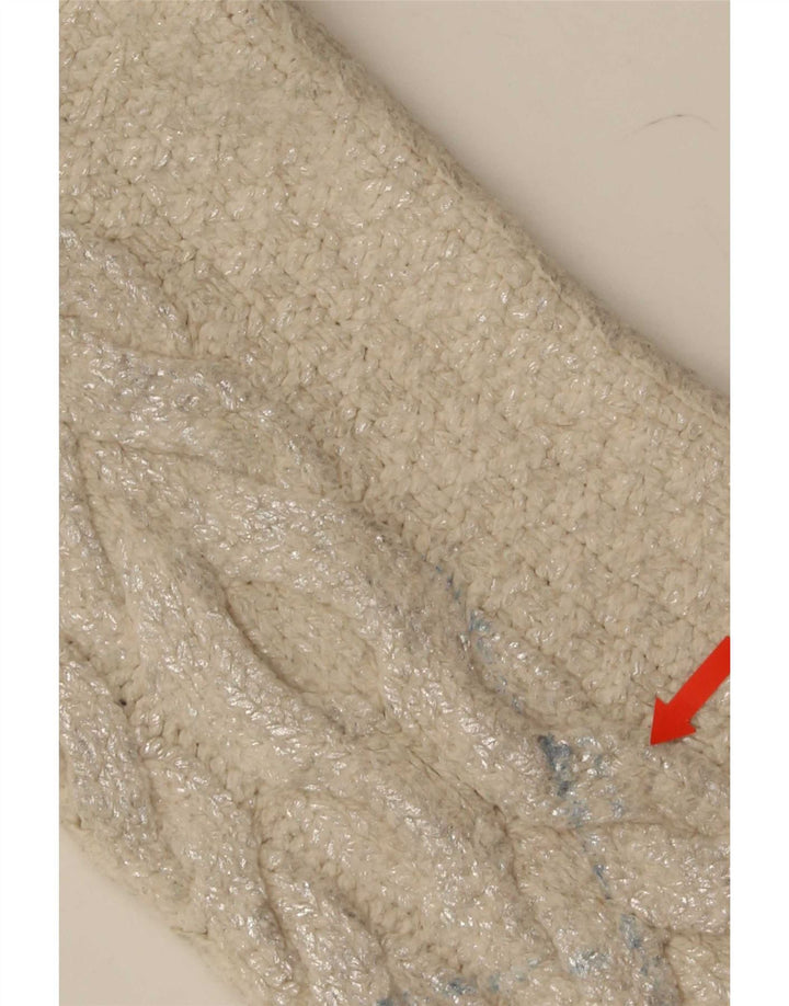 Sweter damski Zara z okrągłym dekoltem, UK 14, średni beż
