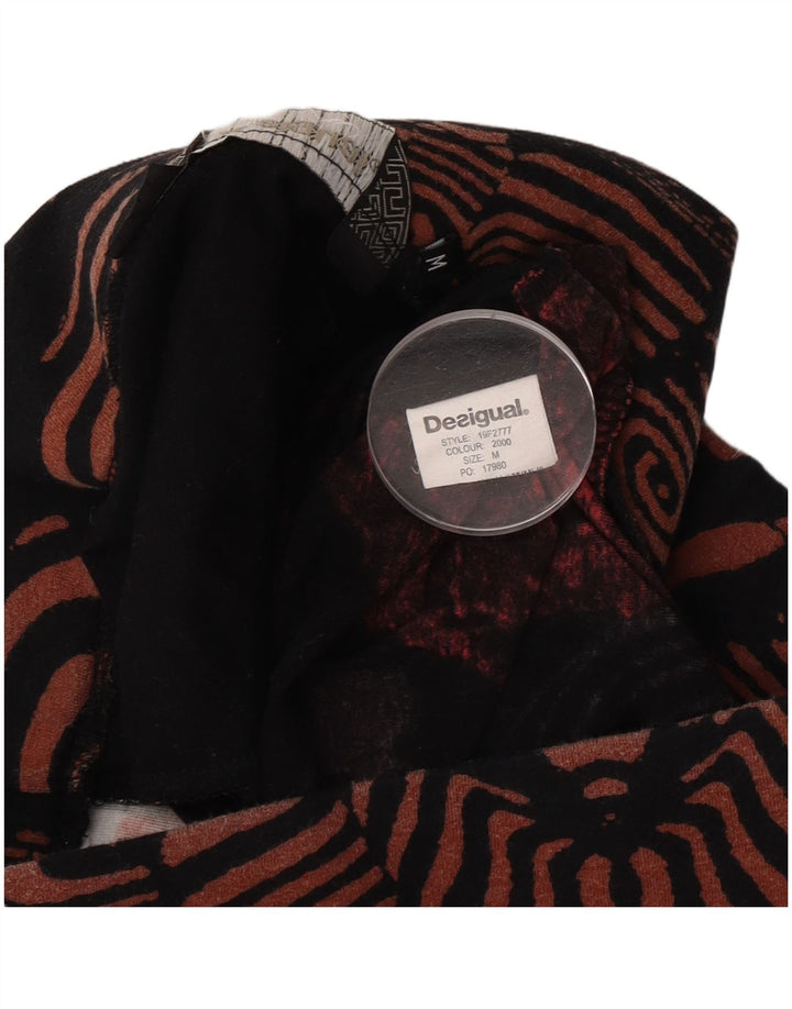 Damska spódnica w kształcie litery A Desigual, średnia W30, czarna patchworkowa