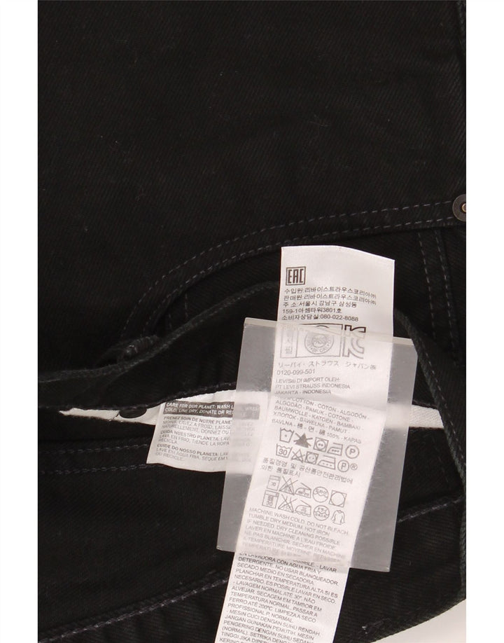 Męskie jeansy Levi's Bootcut W34 L30 Czarna bawełna