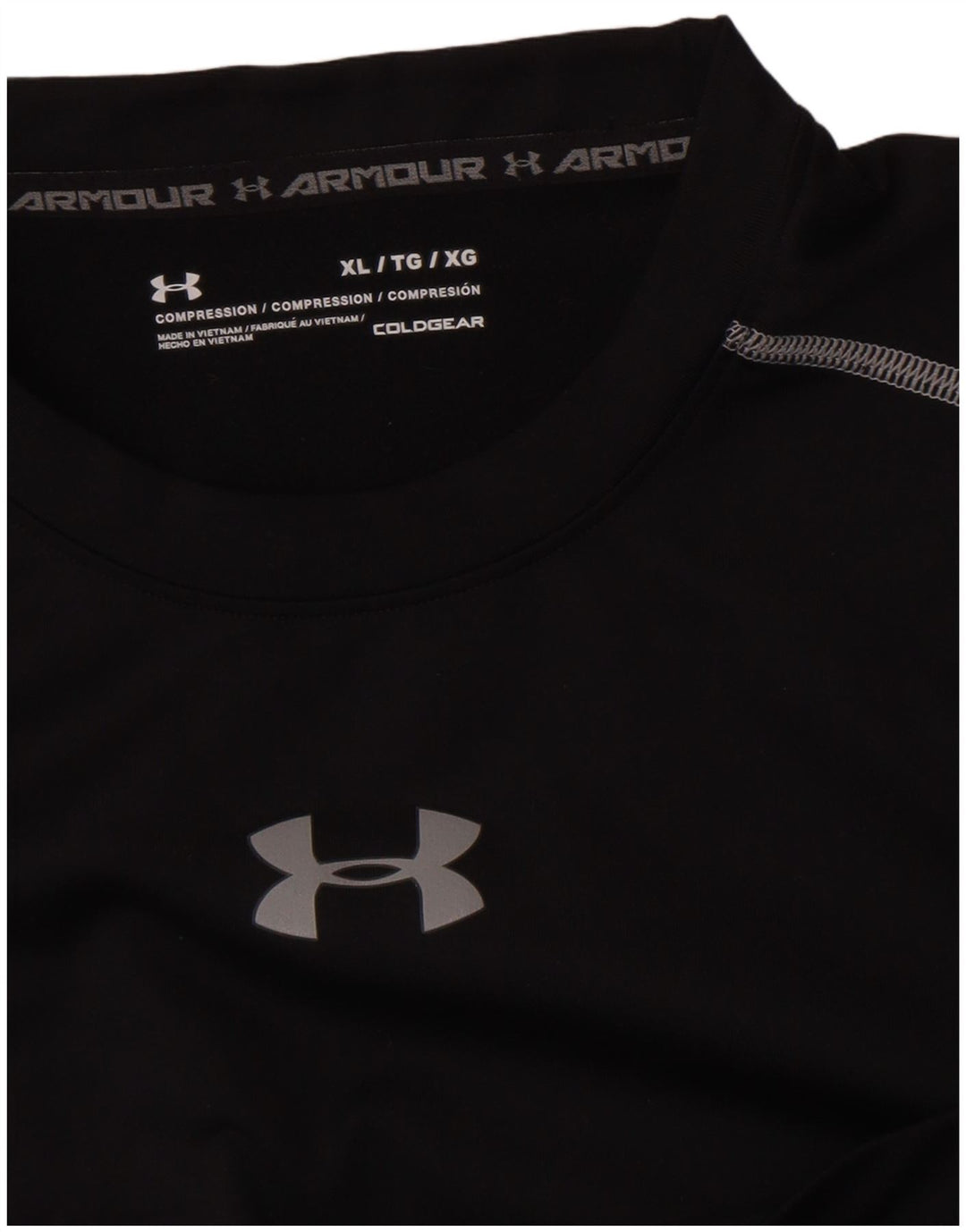 Męska koszulka kompresyjna Under Armour z długim rękawem XL, czarna