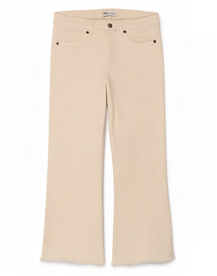 Krótkie jeansy damskie Zara EU 40 Medium W30 L23 Białe