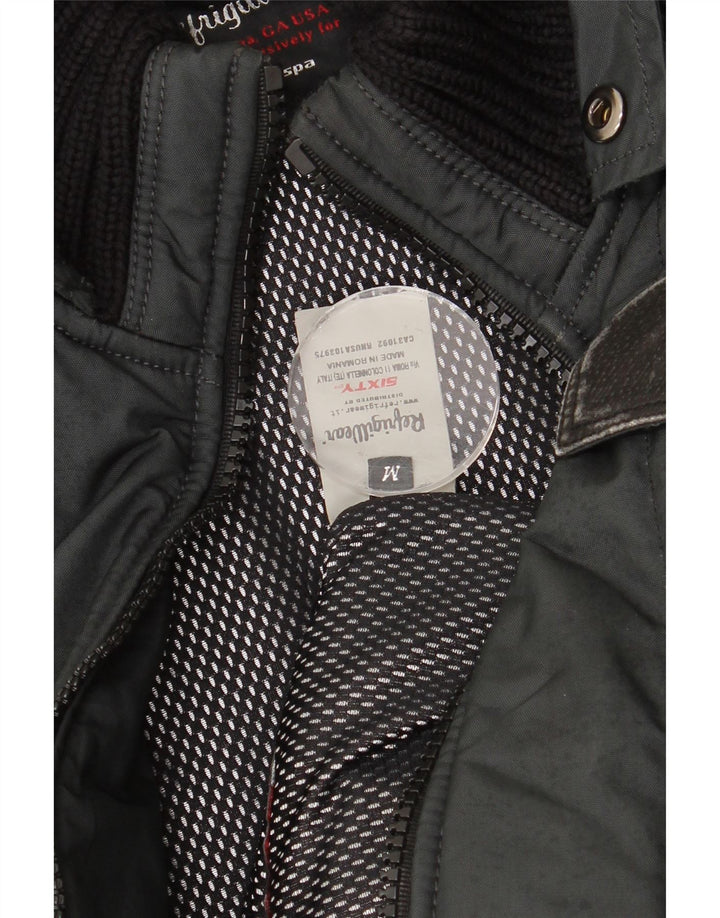 REFRIGIWEAR Męska ocieplana kurtka UK 38 Średni czarny nylon