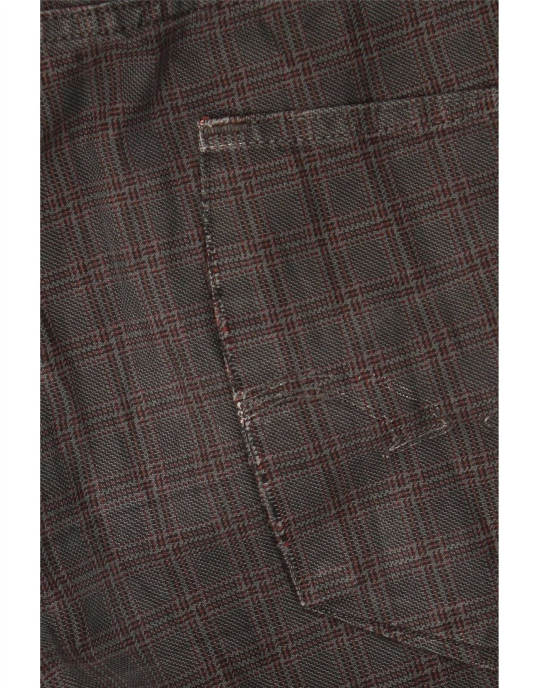 Męskie proste spodnie codzienne Trussardi W36 L32 w szarą kratkę
