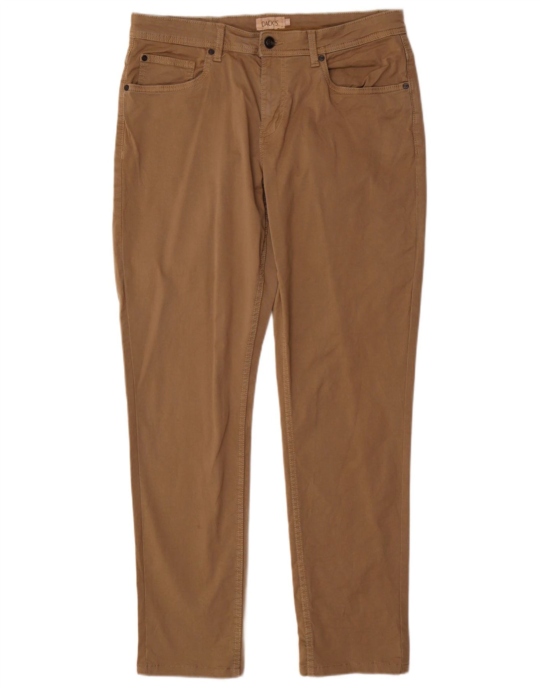 Męskie spodnie typu slim casual IT 48 Medium W34 L31 Brązowa bawełna