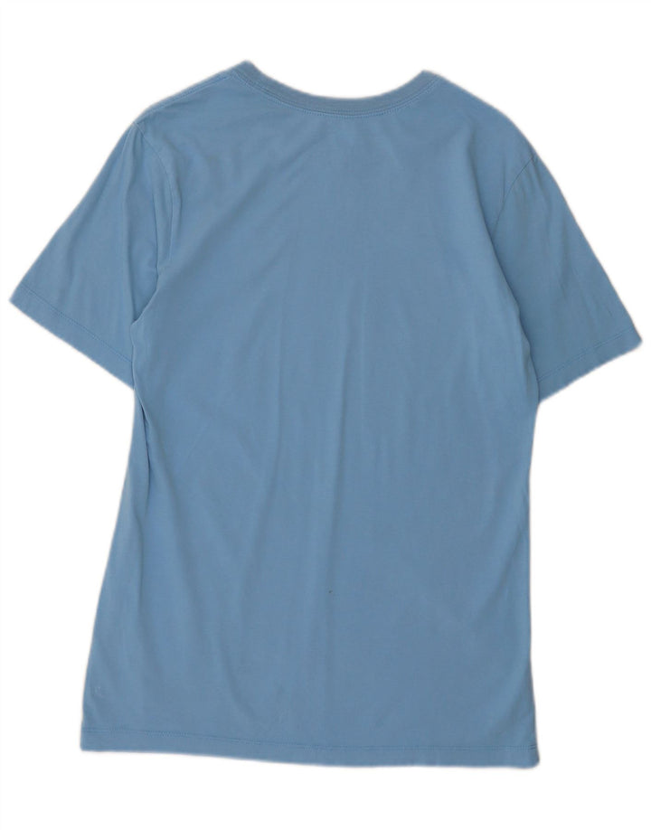 Męski T-shirt z grafiką Nike, mały, niebieski, bawełniany