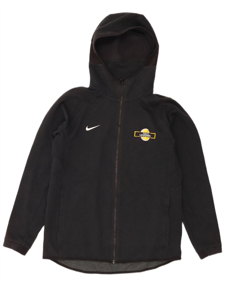 Męski sweter z kapturem i zamkiem błyskawicznym Nike Unity Legends, średni czarny poliester