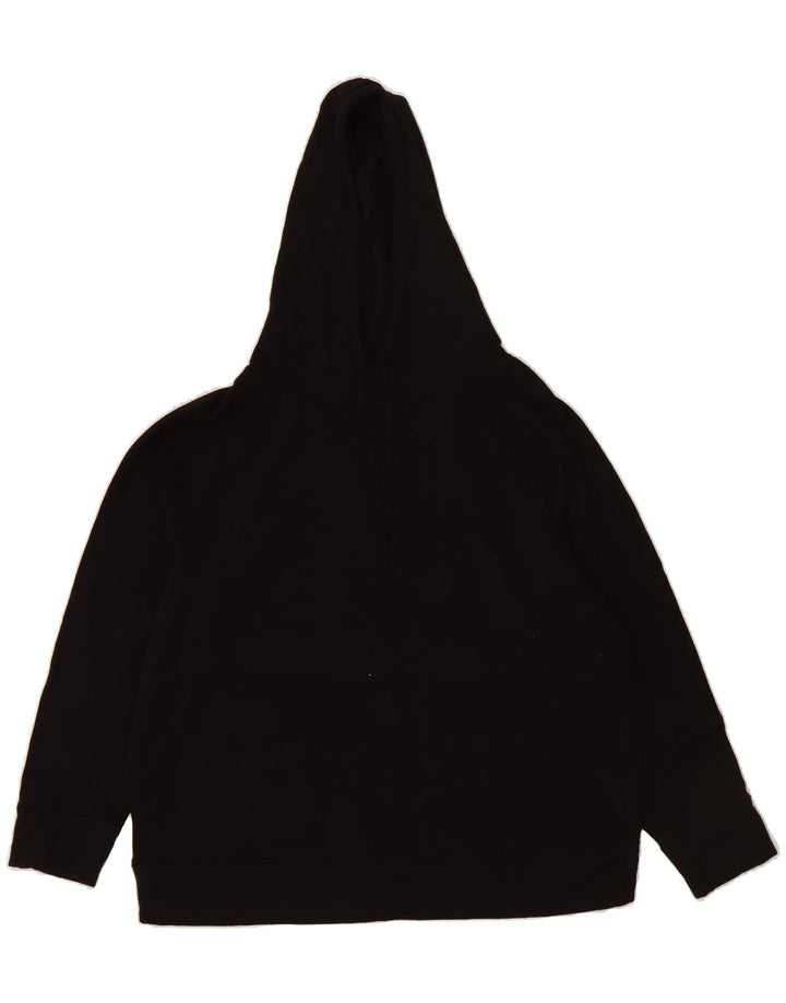 EDDIE BAUER Womens Oversized Hoodie Jumper UK 18 XL Black Polyester Vintage Eddie Bauer and Second-Hand Eddie Bauer from Messina Hembry 