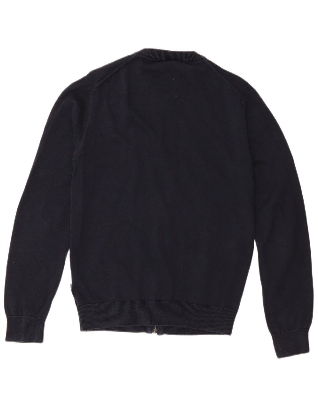 Męski sweter rozpinany French Connection, mały, granatowy, bawełniany