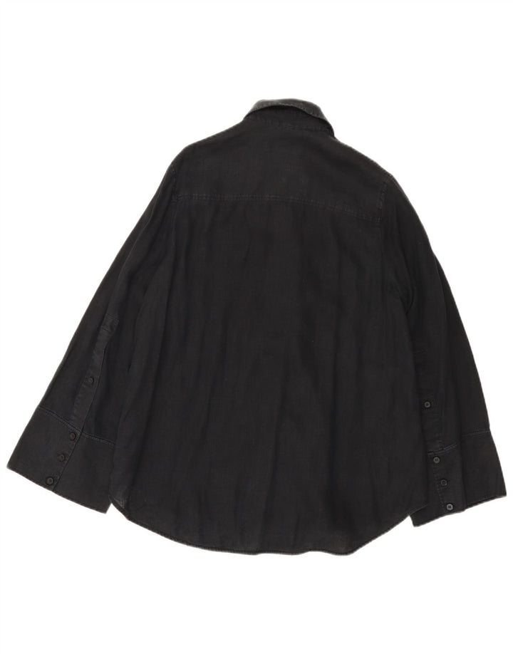 Koszula damska oversize Cos EU 32 2XS czarna lniana