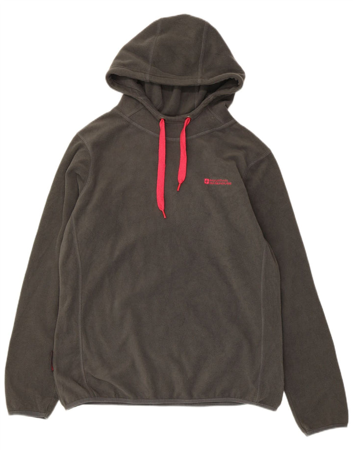 Damski sweter polarowy z kapturem Mountain Warehouse UK 16, duży, szary poliester