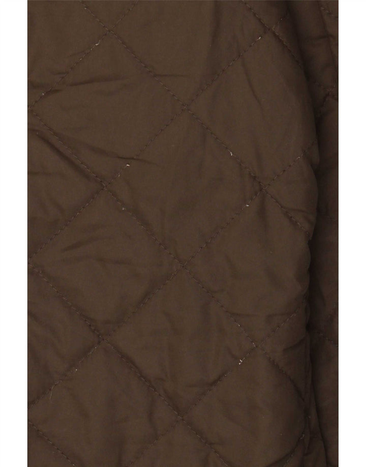 Damska pikowana kurtka Gap UK 42 XL Khaki, poliester z blokami kolorów