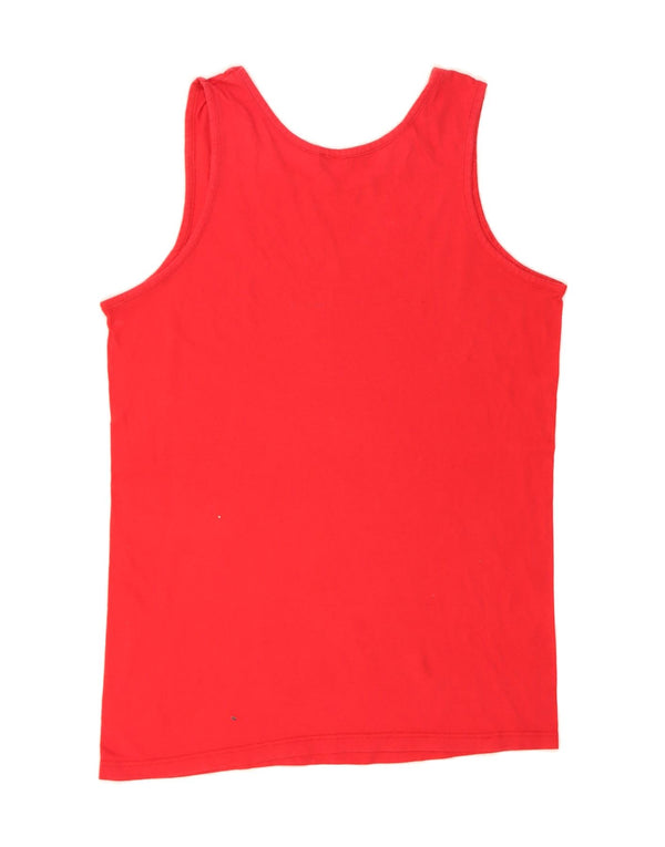 KAPPA Womens Vest Top UK 14 Medium Red
