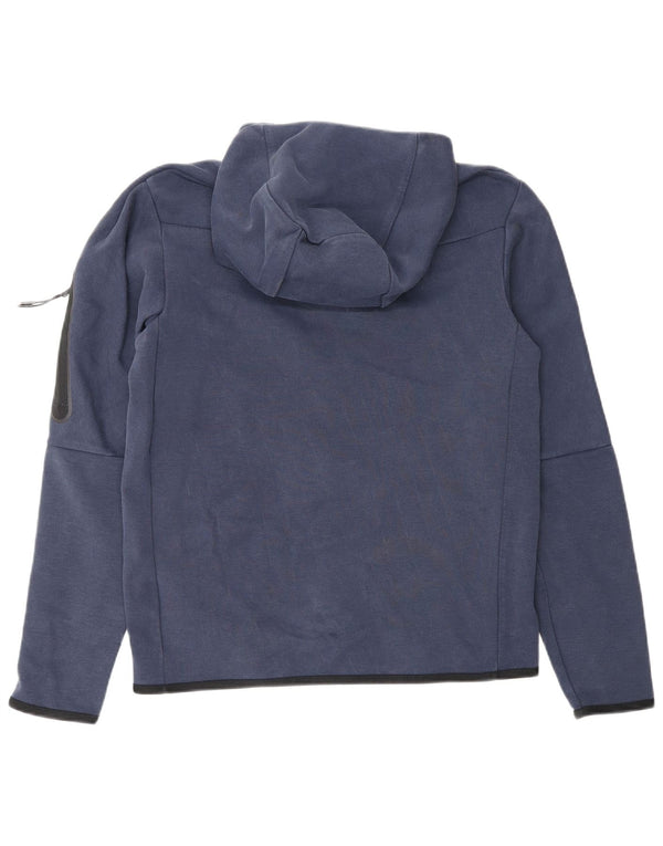 Męski sweter z kapturem i zamkiem Nike, mały, granatowy, bawełniany