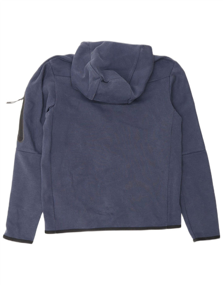 Męski sweter z kapturem i zamkiem Nike, mały, granatowy, bawełniany