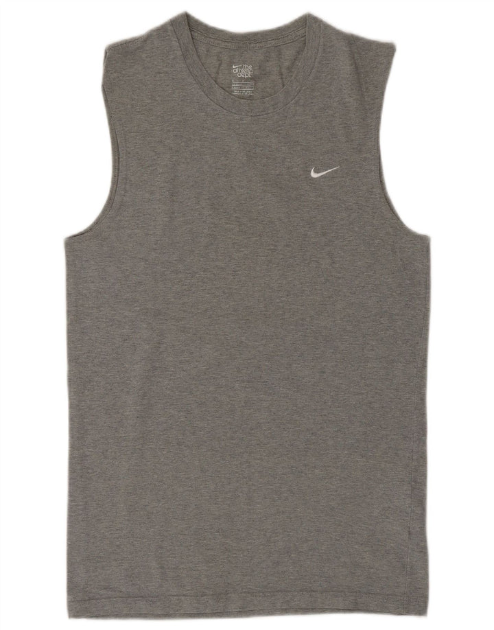 Męska koszulka z kamizelką Nike UK 34/36, mała, szara bawełna