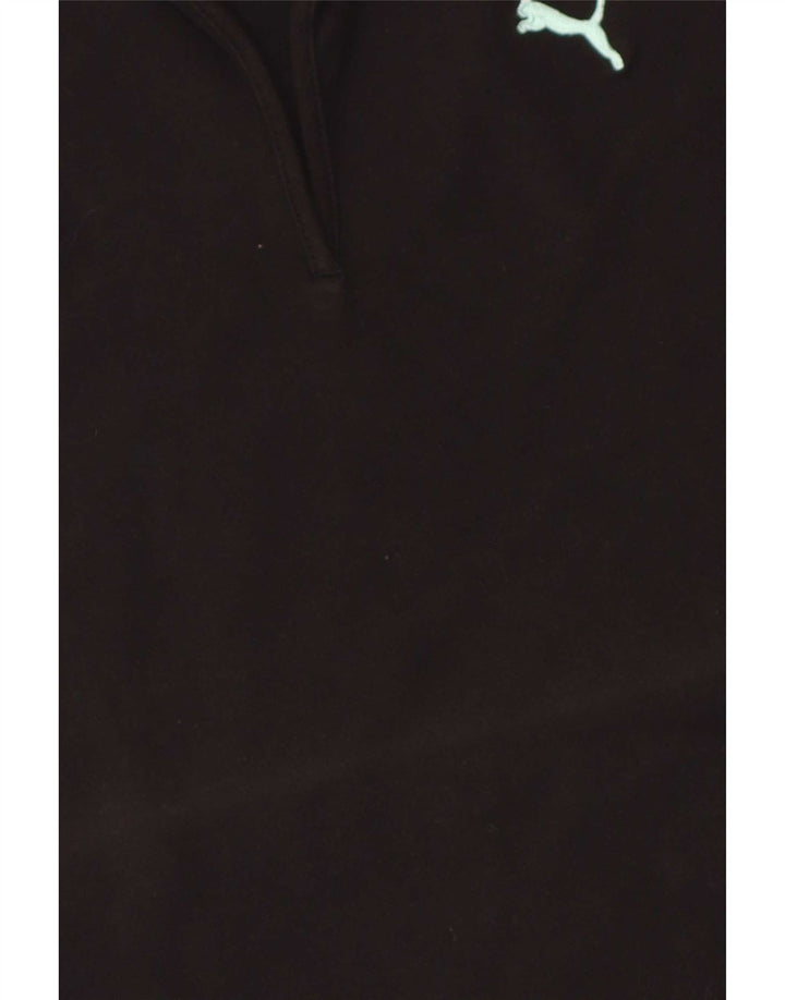 Damska koszulka polo Puma UK 10, mała, czarna, bawełniana