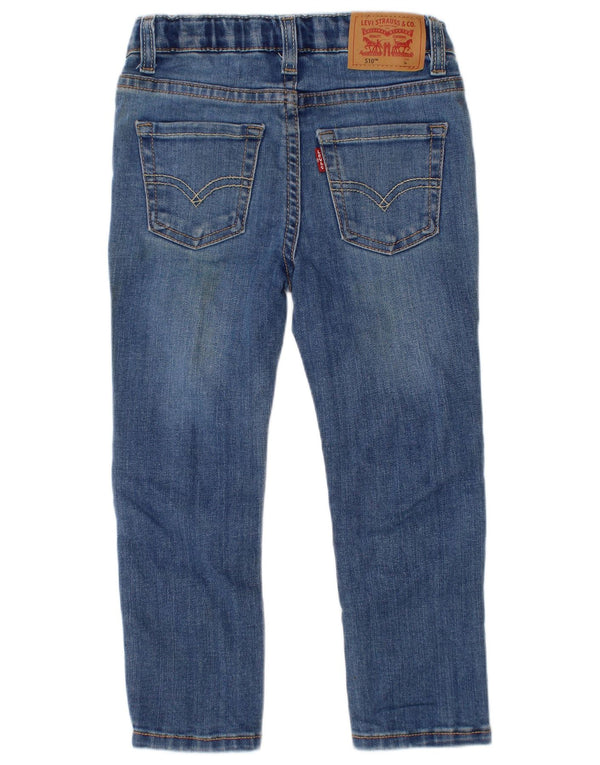 Levi's Boys 510 Obcisłe dżinsy 2-3 lata W22 L16 Niebieska bawełna