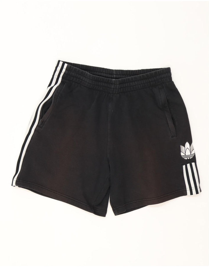 Męskie spodenki sportowe Adidas, duże, czarne, bawełniane