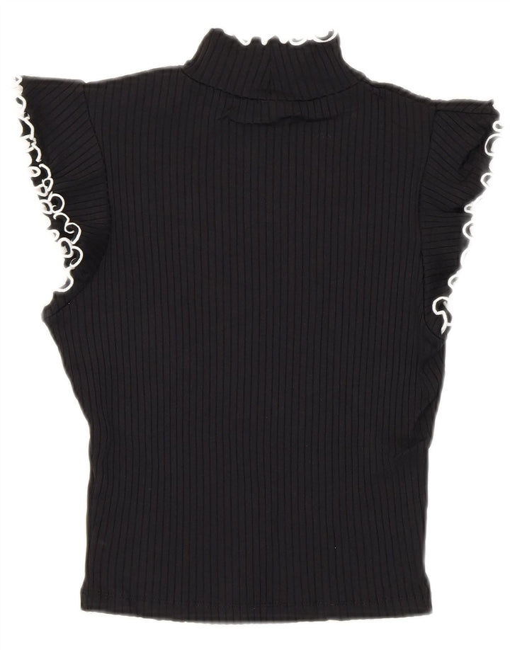 Damska krótka bluzka Zara Top UK 8 Small Black Poliamid