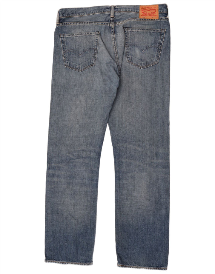 Męskie jeansy Levi's 504 Straight W36 L34 Niebieskie bawełniane